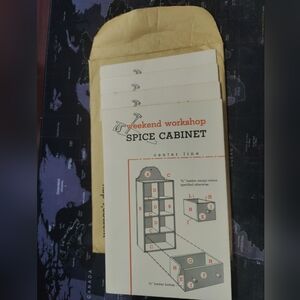 4 Vtg Weekend Workshop Pattern Unused/Uncut, Kitchen Pantry Woman's Day Magazine